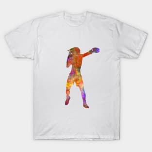 Boxing-muay thai in watercolor T-Shirt